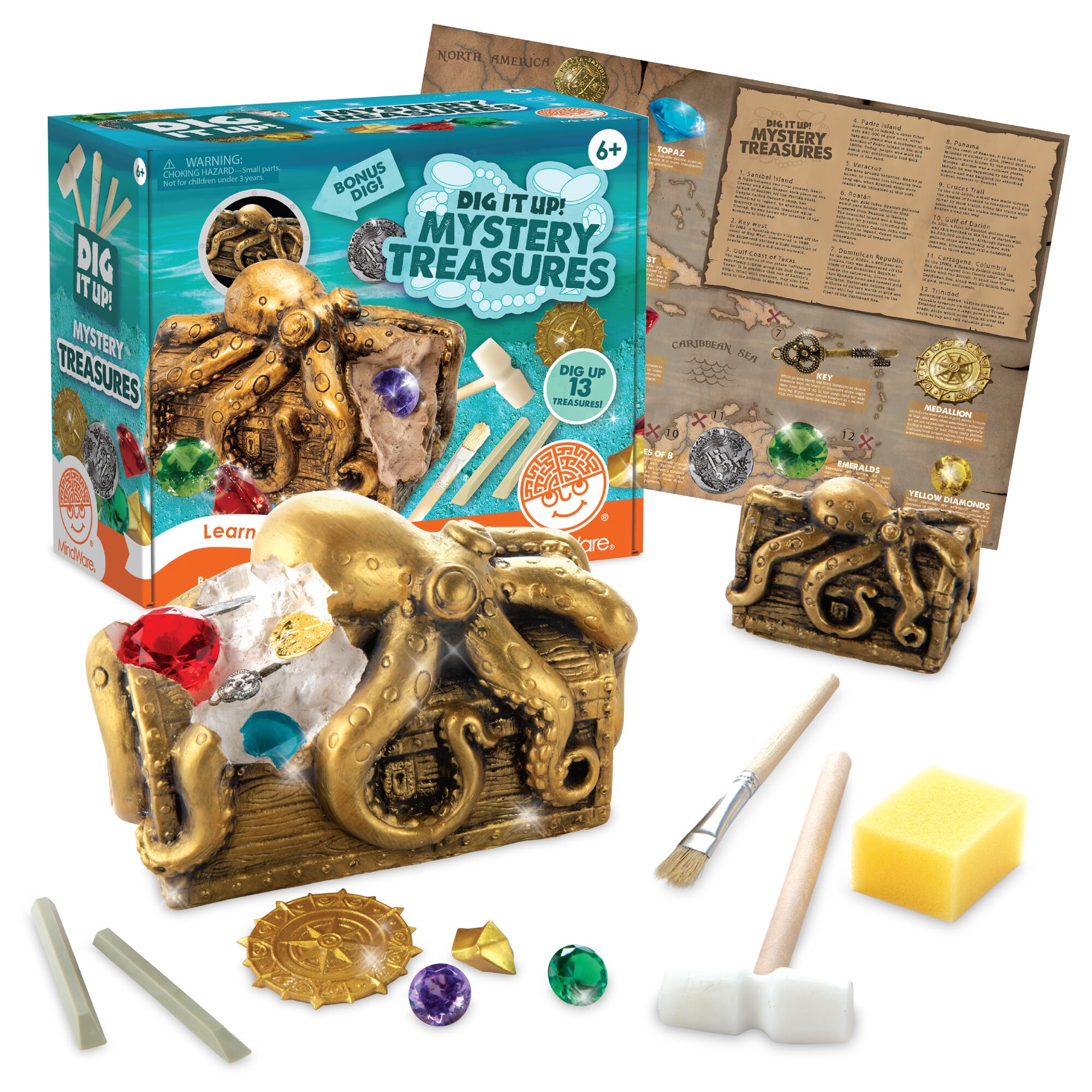 Amazon.com: MindWare Dig It Up Discoveries Pirate Mystery Treasure